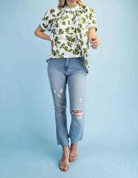 Gigio - Floral High-low Top