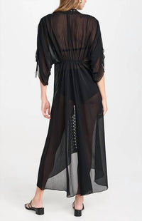Ramy Brook Raelynn Dress in black - women's dress - detail view