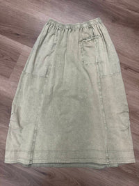 Easel - Women's Mineral Washed Cargo Skirt