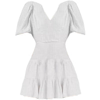 BIRCH GINGHAM TIERED DRESS