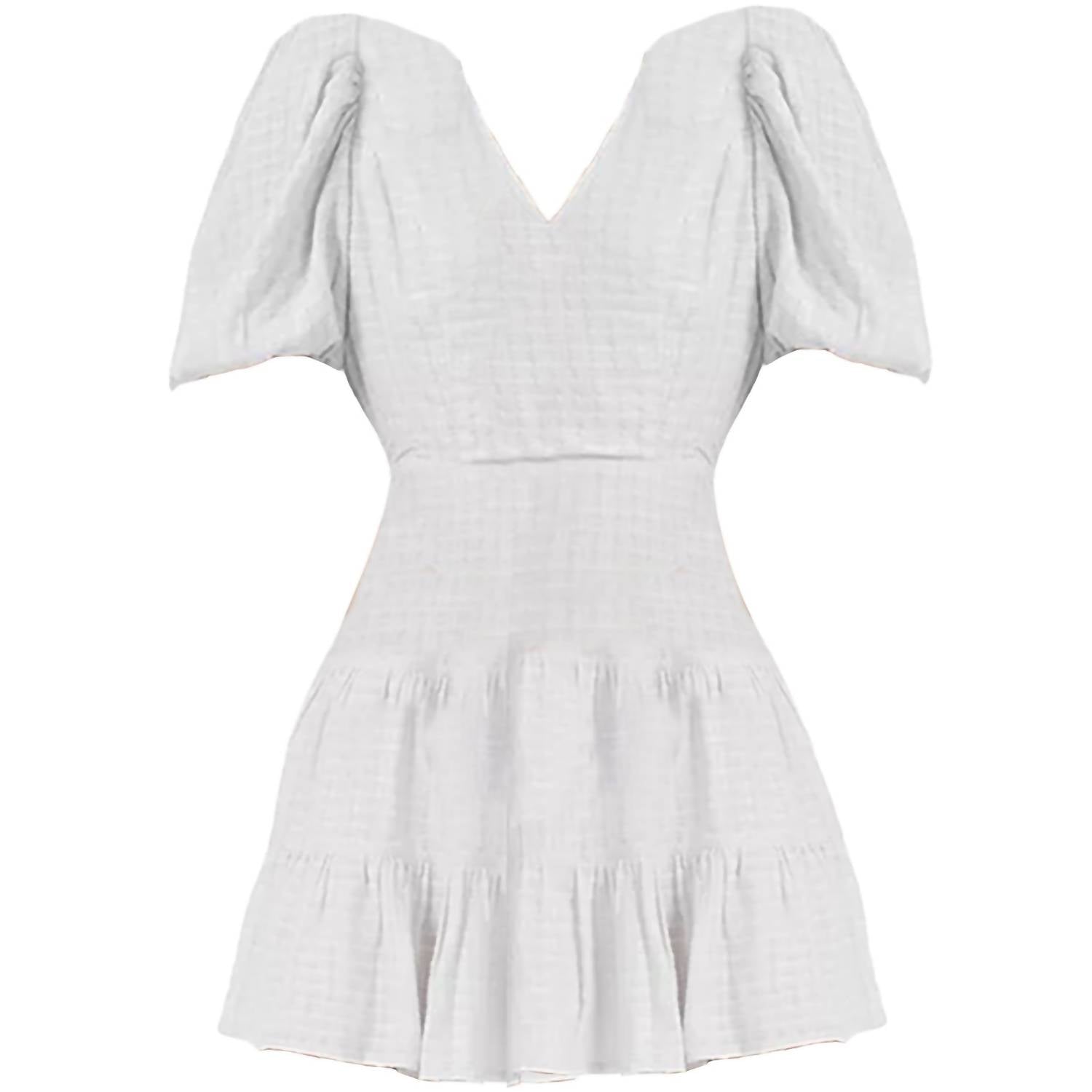 BIRCH GINGHAM TIERED DRESS