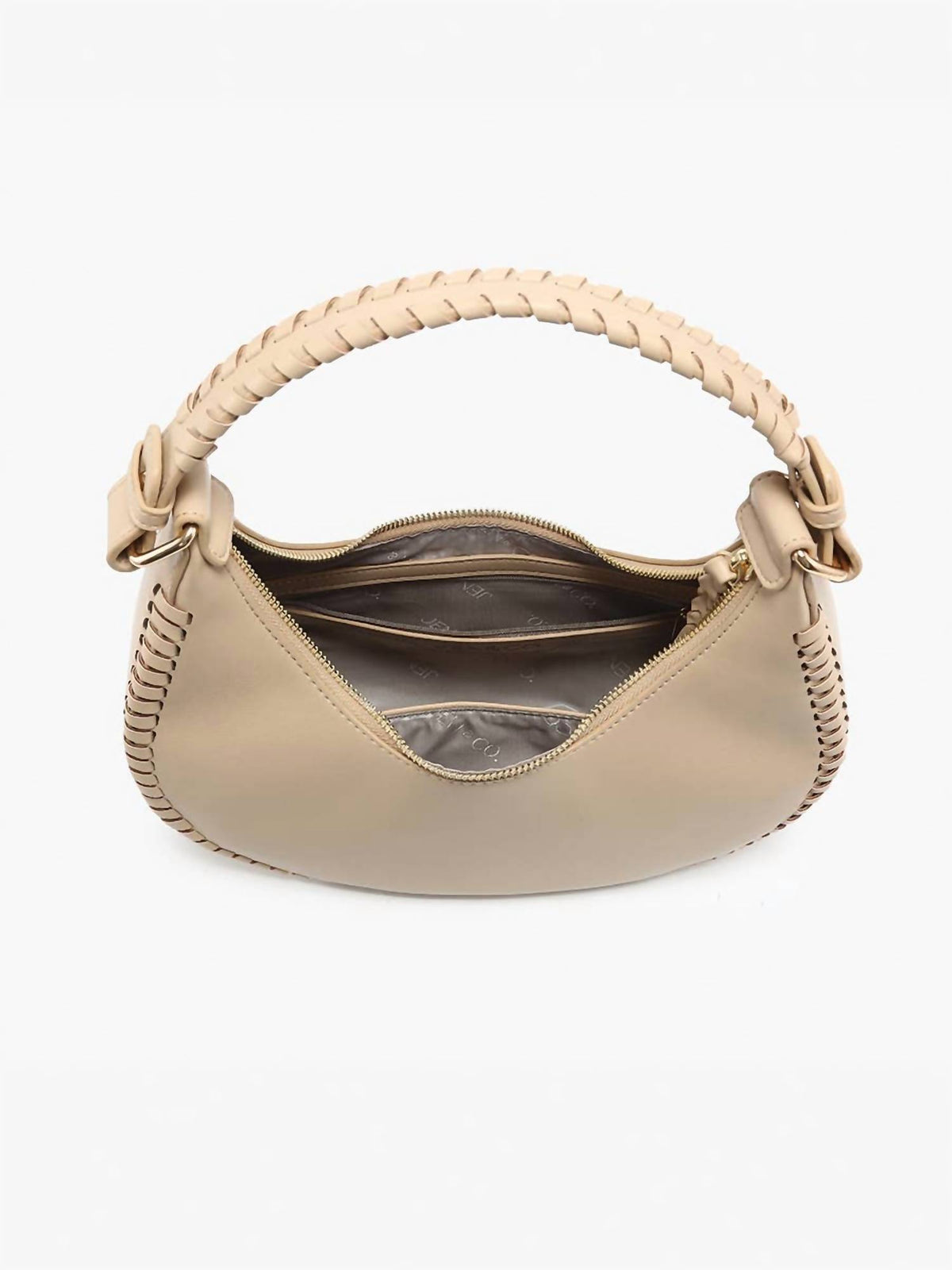 Jen & Co. - Women's Aria Whipstitch Crescent Shoulder Bag