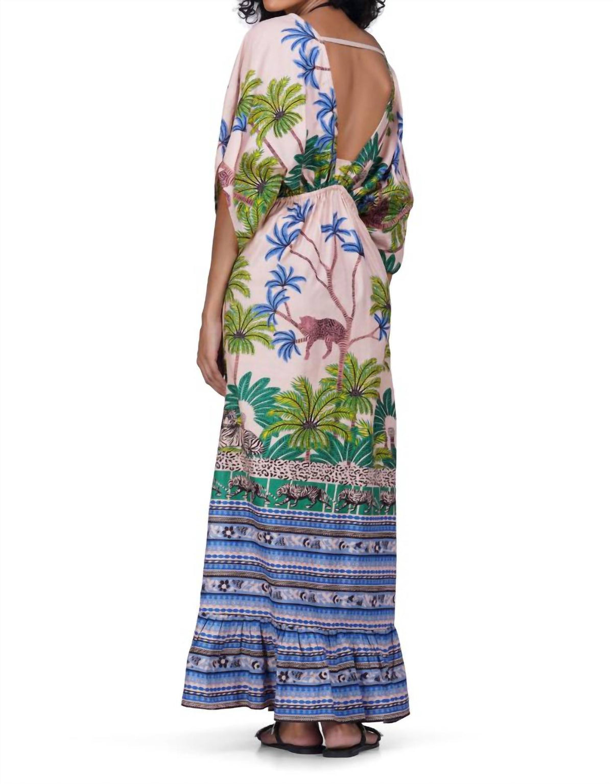 America & Beyond - Sasha Printed Maxi Cover Up