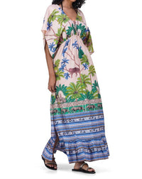 America & Beyond - Sasha Printed Maxi Cover Up