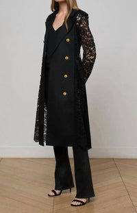 L'Agence - Amata Lace Trench Coat