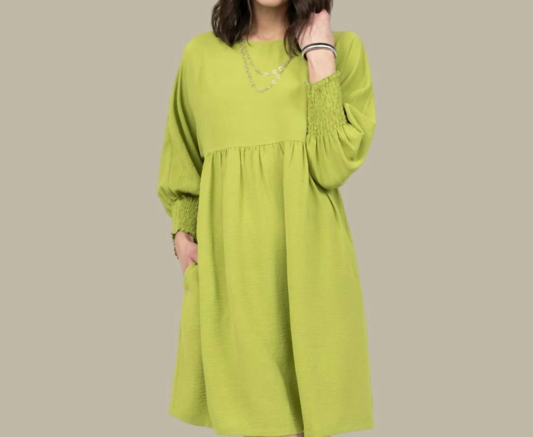 Ivy Jane - Shirred Sleeve Dress