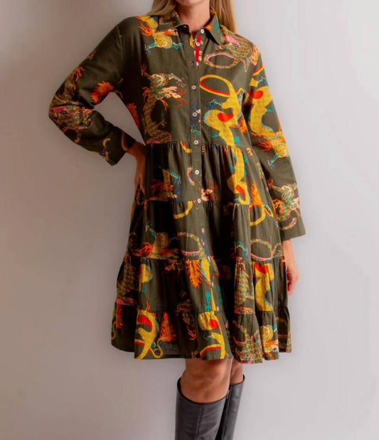 Dizzy-Lizzie - DELRAY DRAGON MIDI DRESS