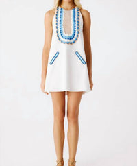 My Beachy Side Arya Hand-crochet Mini Dress in white - women's dress