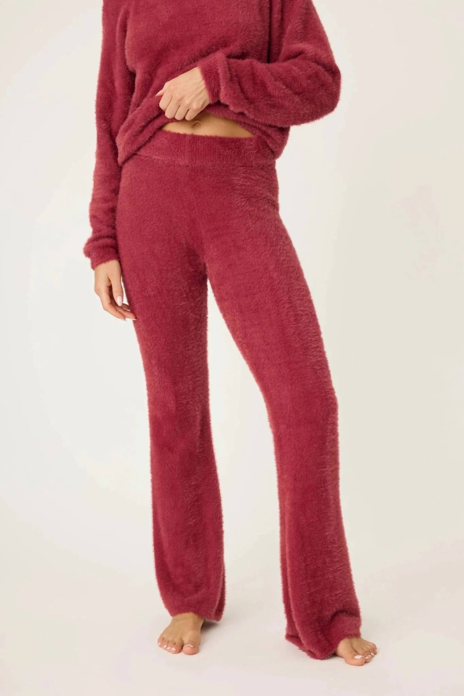 Pj Salvage - Full Of Holiday Spirit Feather Knit Lounge Set