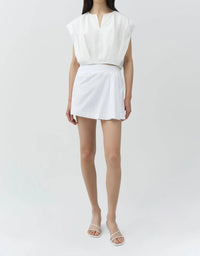 Simkhai - DEVLIN COTTON PLEATED MINI SKORT