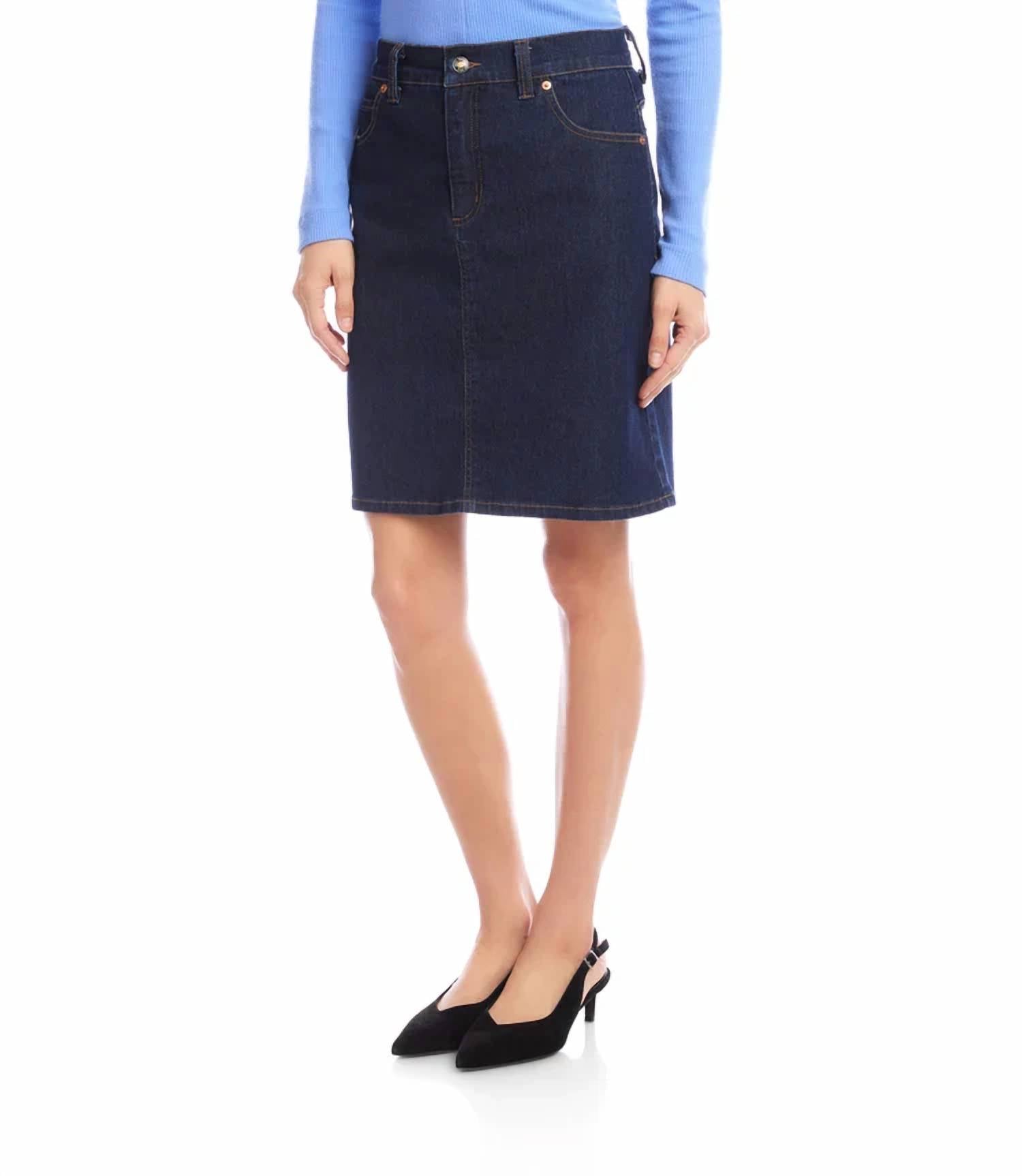 Karen Kane - Della Denim Short Skirt