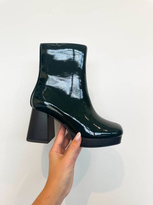 Fortune Dynamic - Women's Patent Vegan Leather Bootie