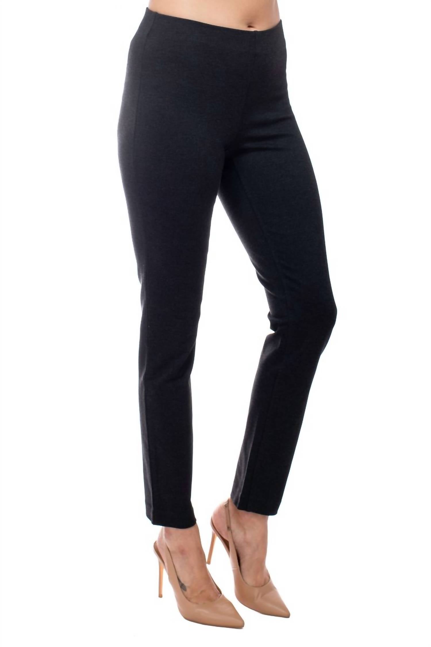 Adrianna Papell - Mid Banded Waist Solid Ponte Pant