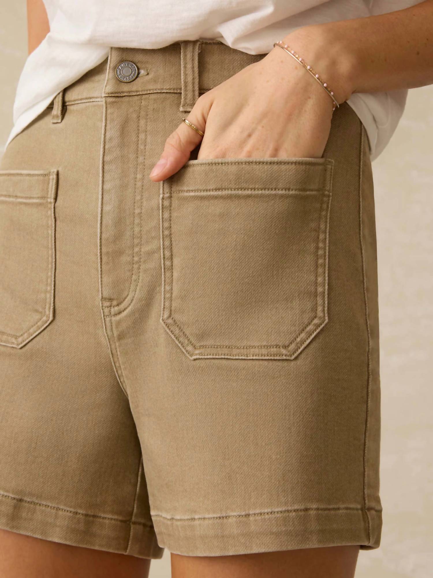 Faherty - Stretch Terry Patch Pocket Short