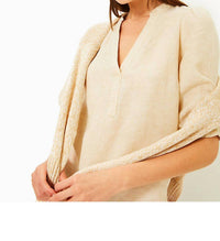 Lilly Pulitzer - Mialeigh Elbow Sleeve Linen Top