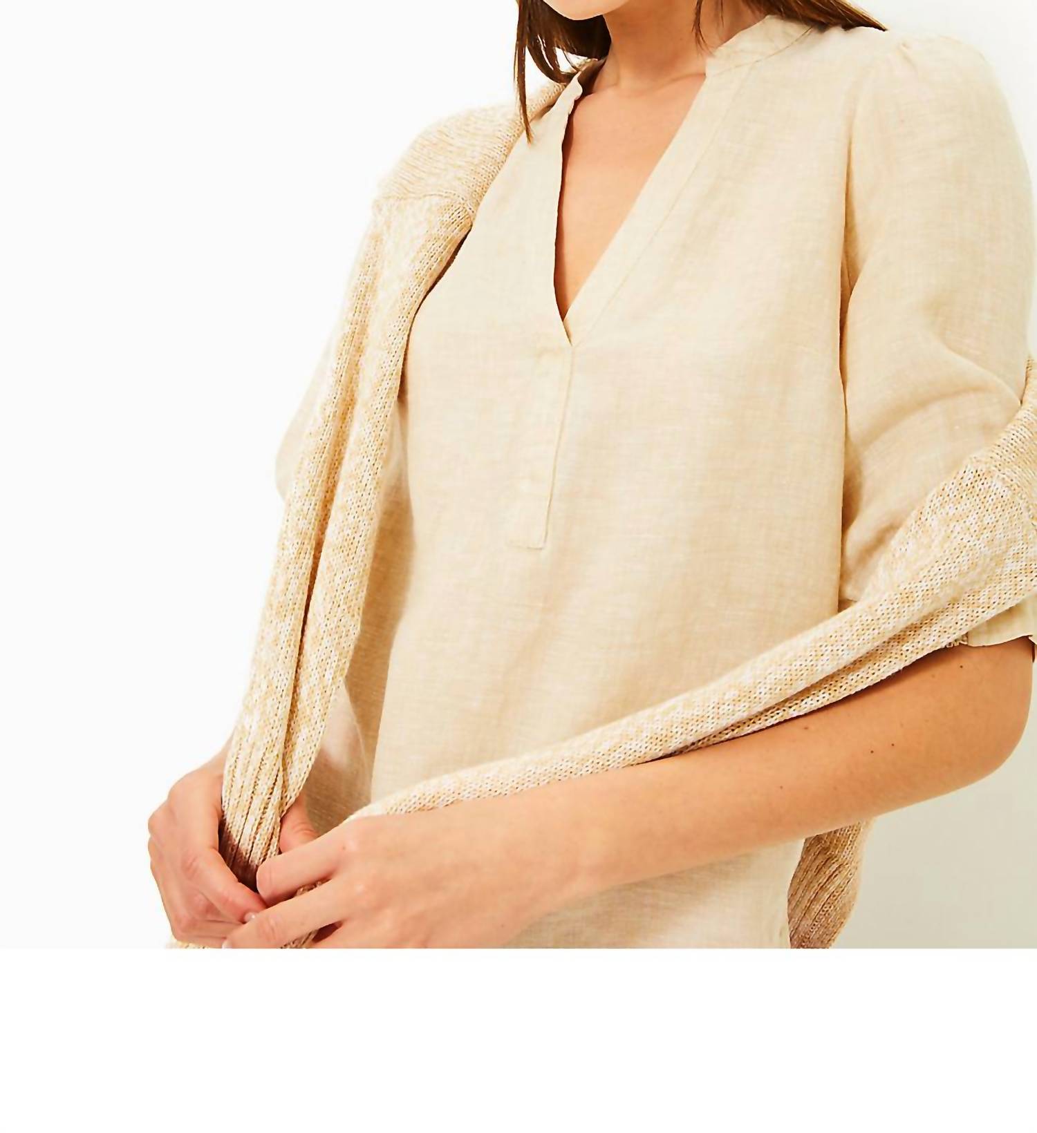 Lilly Pulitzer - Mialeigh Elbow Sleeve Linen Top