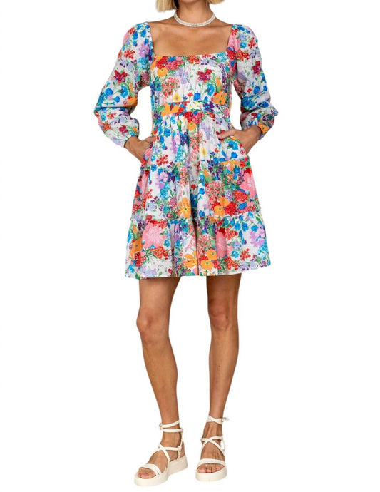 Olivia James The Label - Lala Long Sleeve Floral Dress