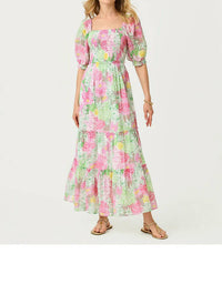 Lilly Pulitzer - Hadly Short Sleeve Smocked Maxi Dress
