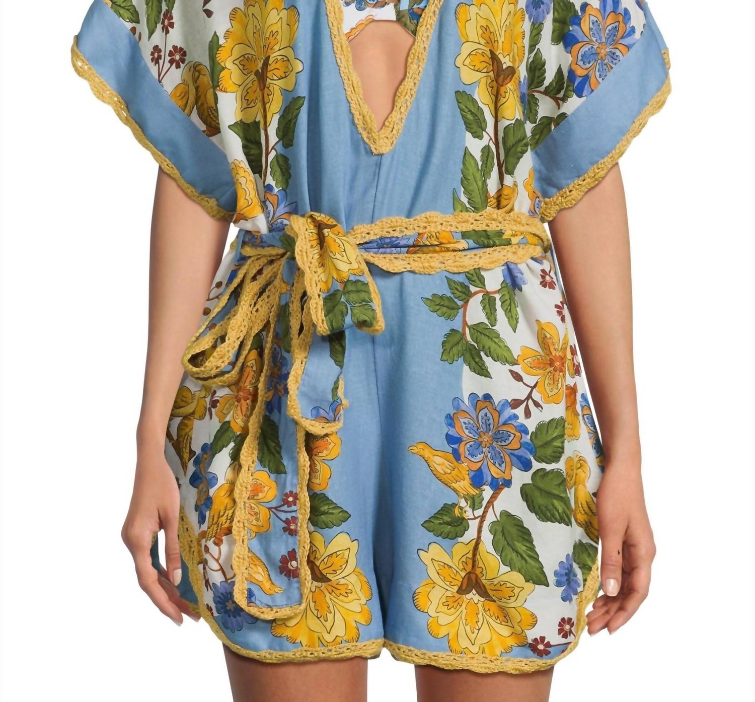 Farm Rio - Garden Scarf Cover Up Romper