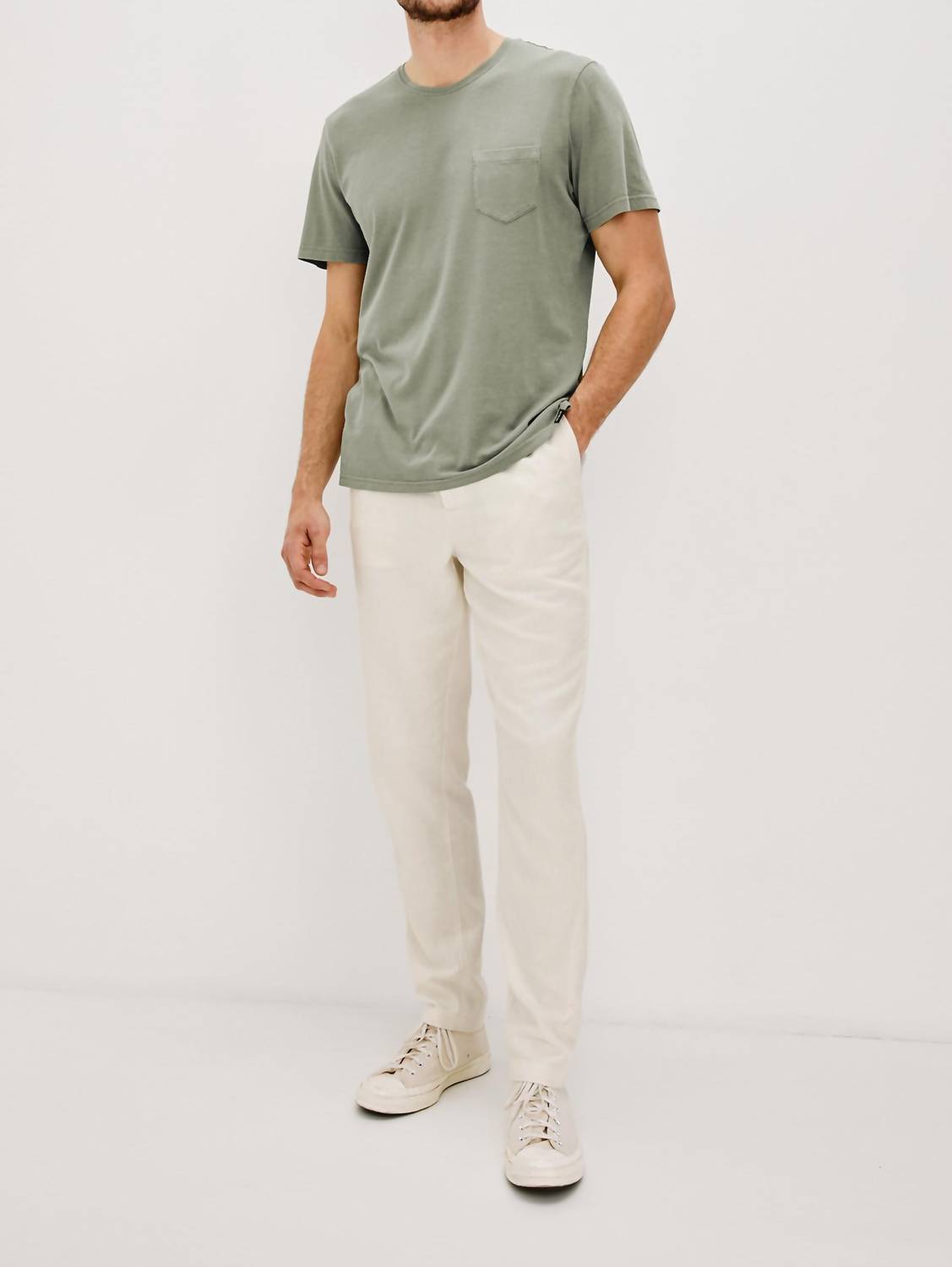 Rails Johnny T-shirt in olive - men's t-shirt - view 4