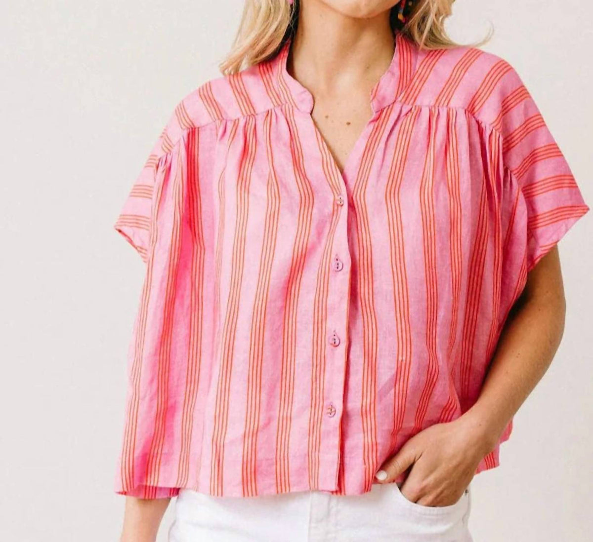 Sunshine Tienda - Orchid Pinstripe Savannah Top