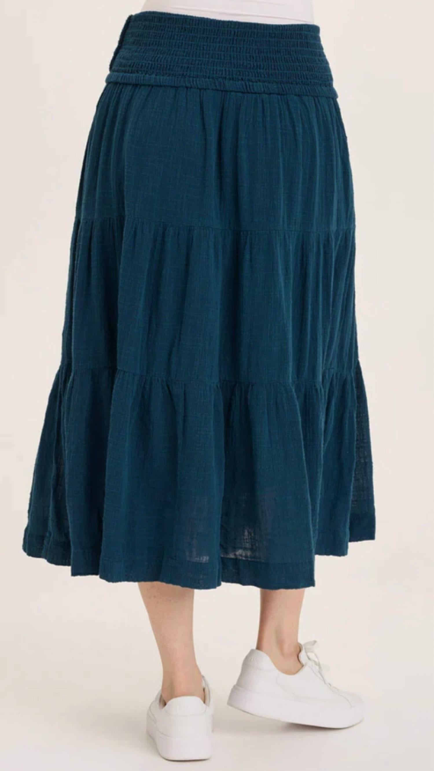 Wearables - Paigene Gauze Tiered Skirt
