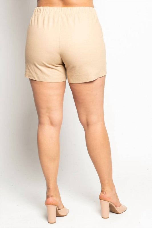 Curve Market - Linen Shorts- VOLUME