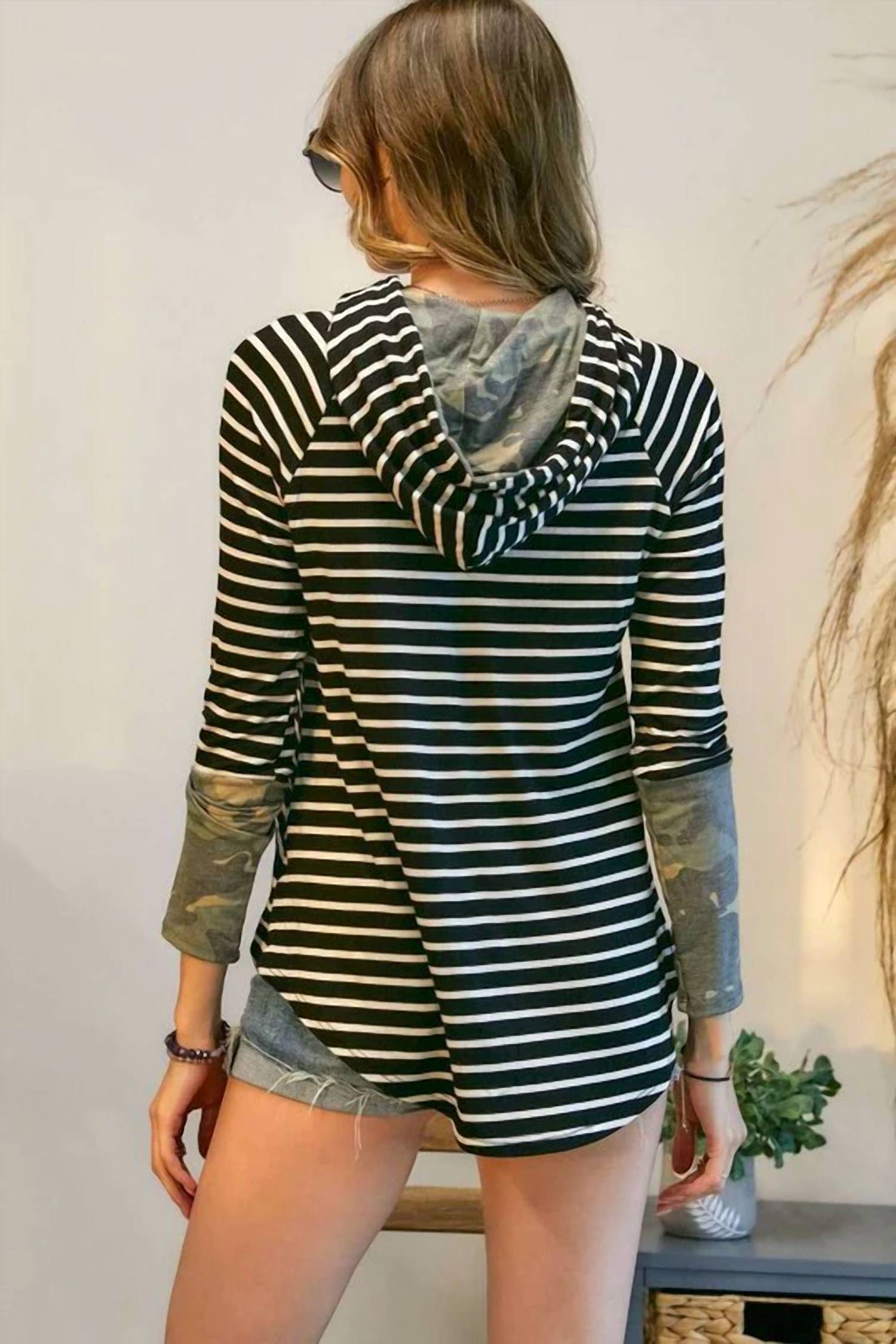 Adora - Hide And Stripe Hoodie
