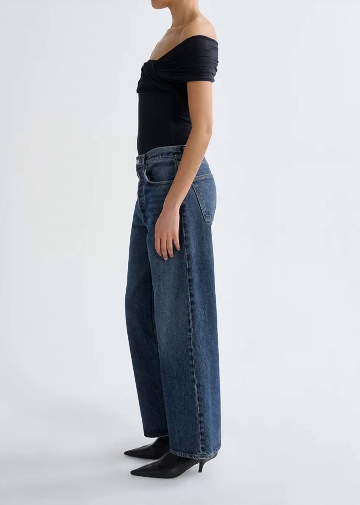 Agolde - Arc Mid Rise Wide Leg Jean