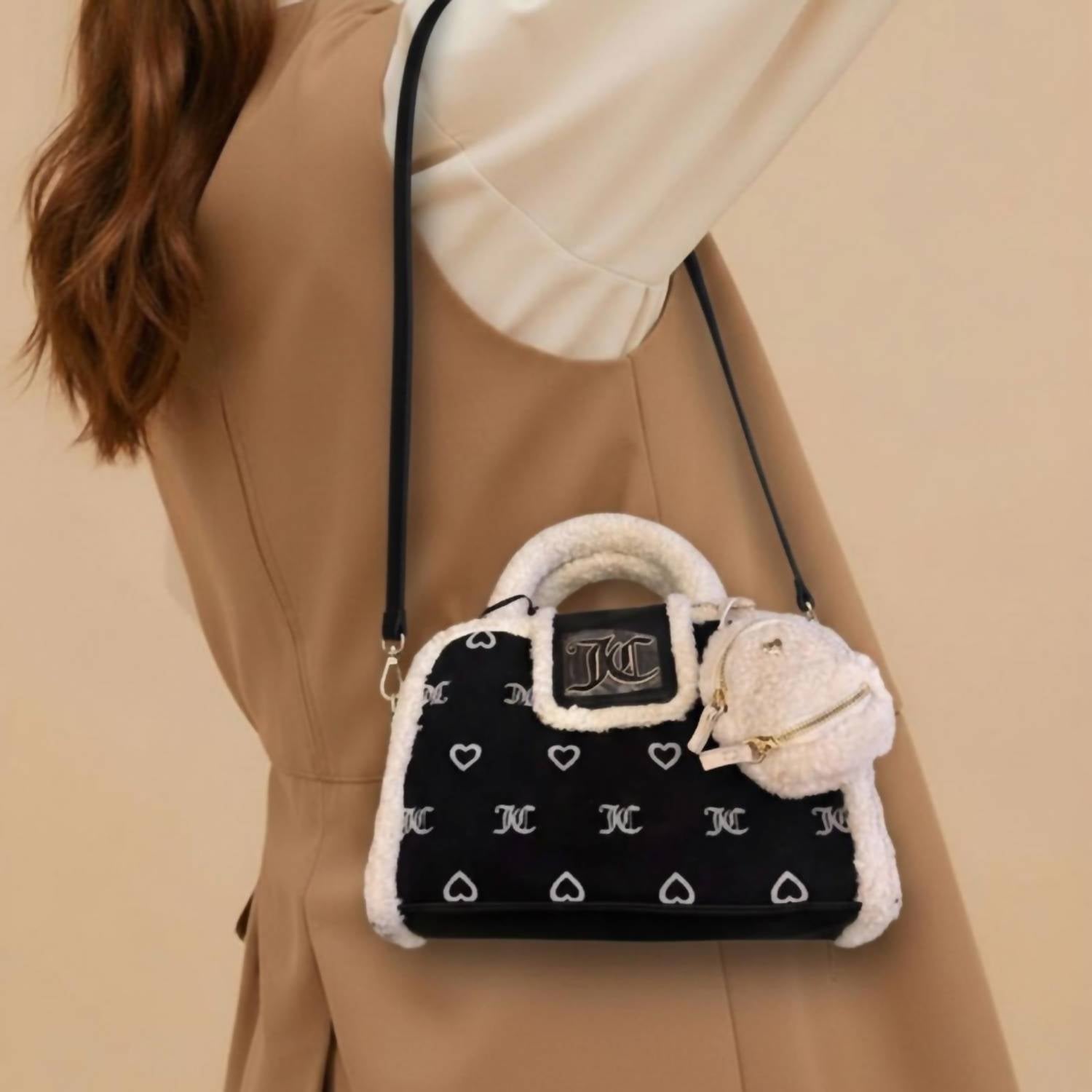Juicy Couture Women's Chic Handbag in black and white - women's bag - detail view