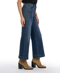 Kut From The Kloth - Meg High Rise Wide Leg Cropped Jeans