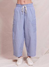 Sundry - Women's Mixed Stripe Cargo Pant
