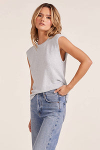 Bobi - Raw Edge Sleeveless Tee