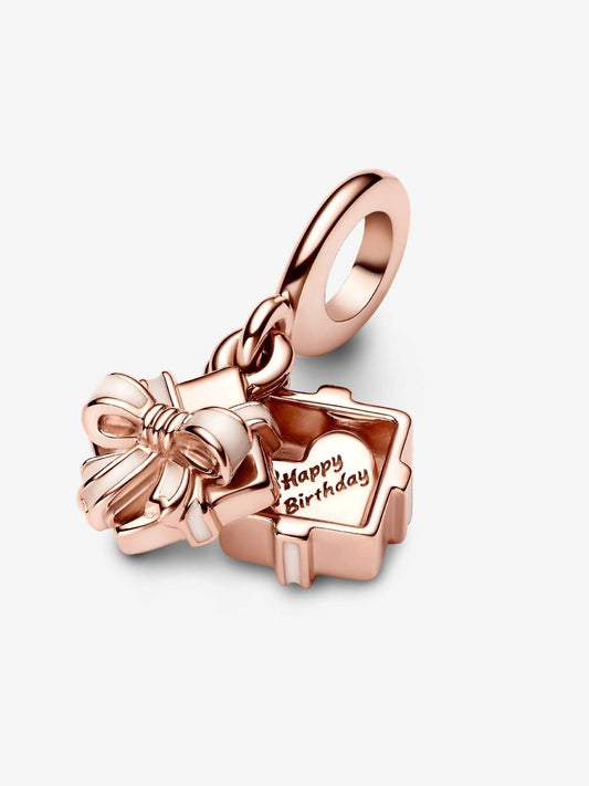 Pandora - Women's Happy Birthday Gift Openable Dangle Charm
