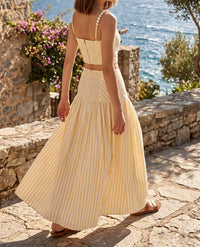 Baby Pink - Gameday Social Club Stripe Skirt Set
