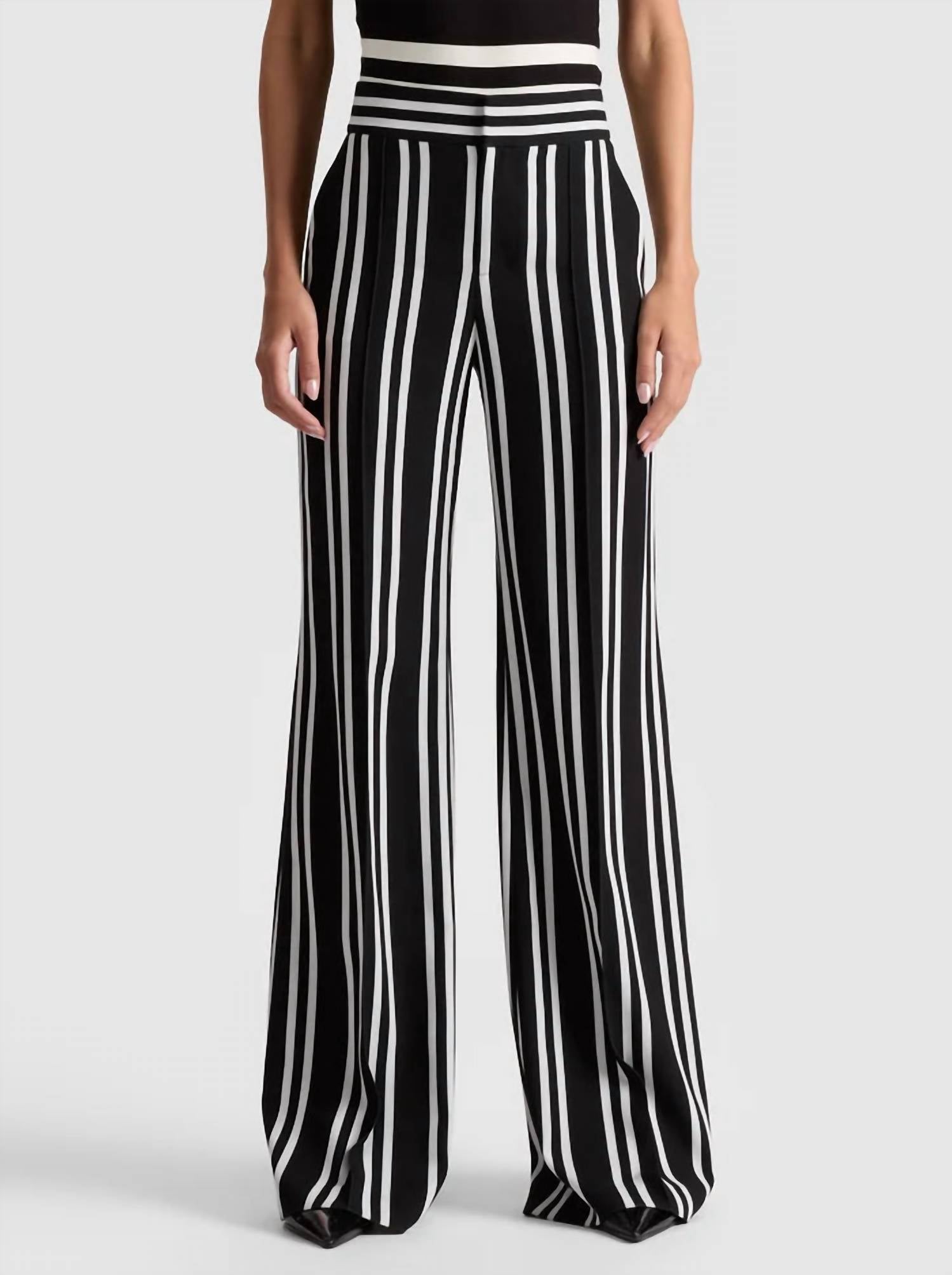 Alice + Olivia - Dylan Paddleboard Stripe Pant