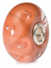 Trollbeads Women's Bubbles Glass Bead Charm in coral - women's jewelry