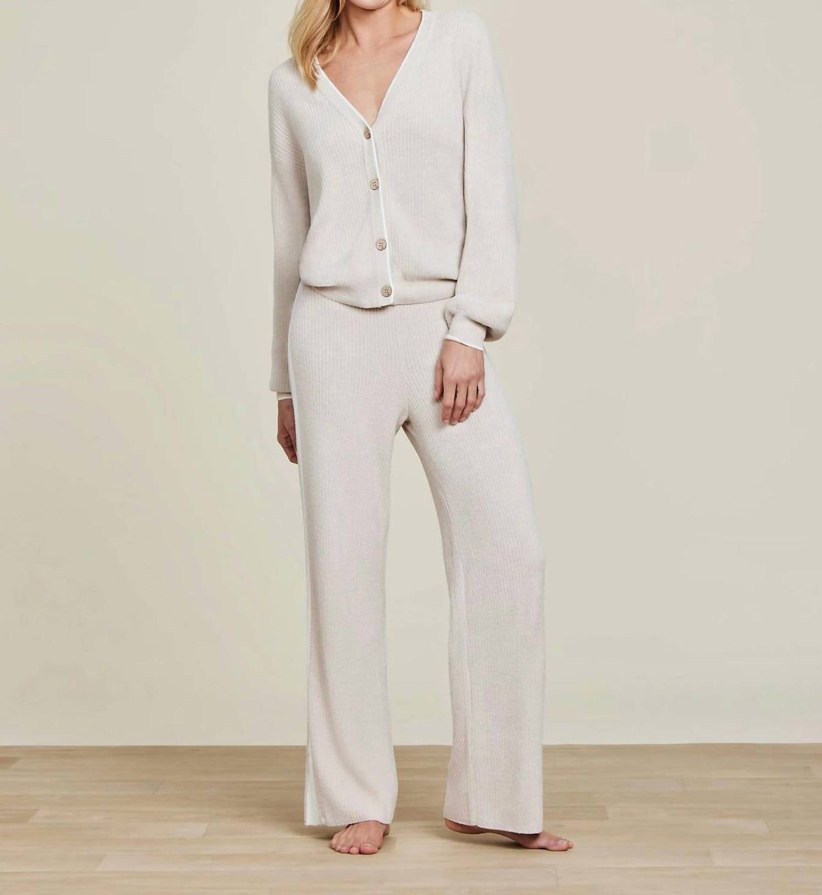 Barefoot Dreams - Cozychic Ultra Lite Contrast Ribbed Cardigan