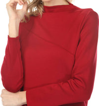 Joseph Ribkoff - Pintuck Mock Neck Top