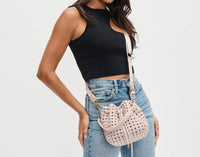 Sol And Selene - Women's Hand Woven Knot Crossbody Bag