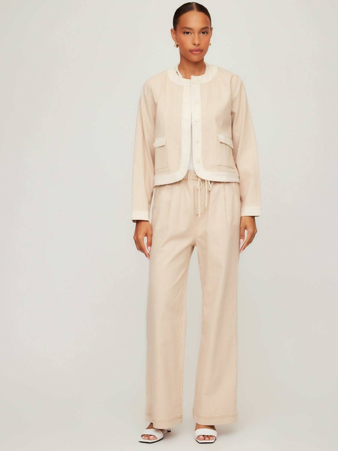 Fifteen Twenty - Myra Contrast Cropped Jacket
