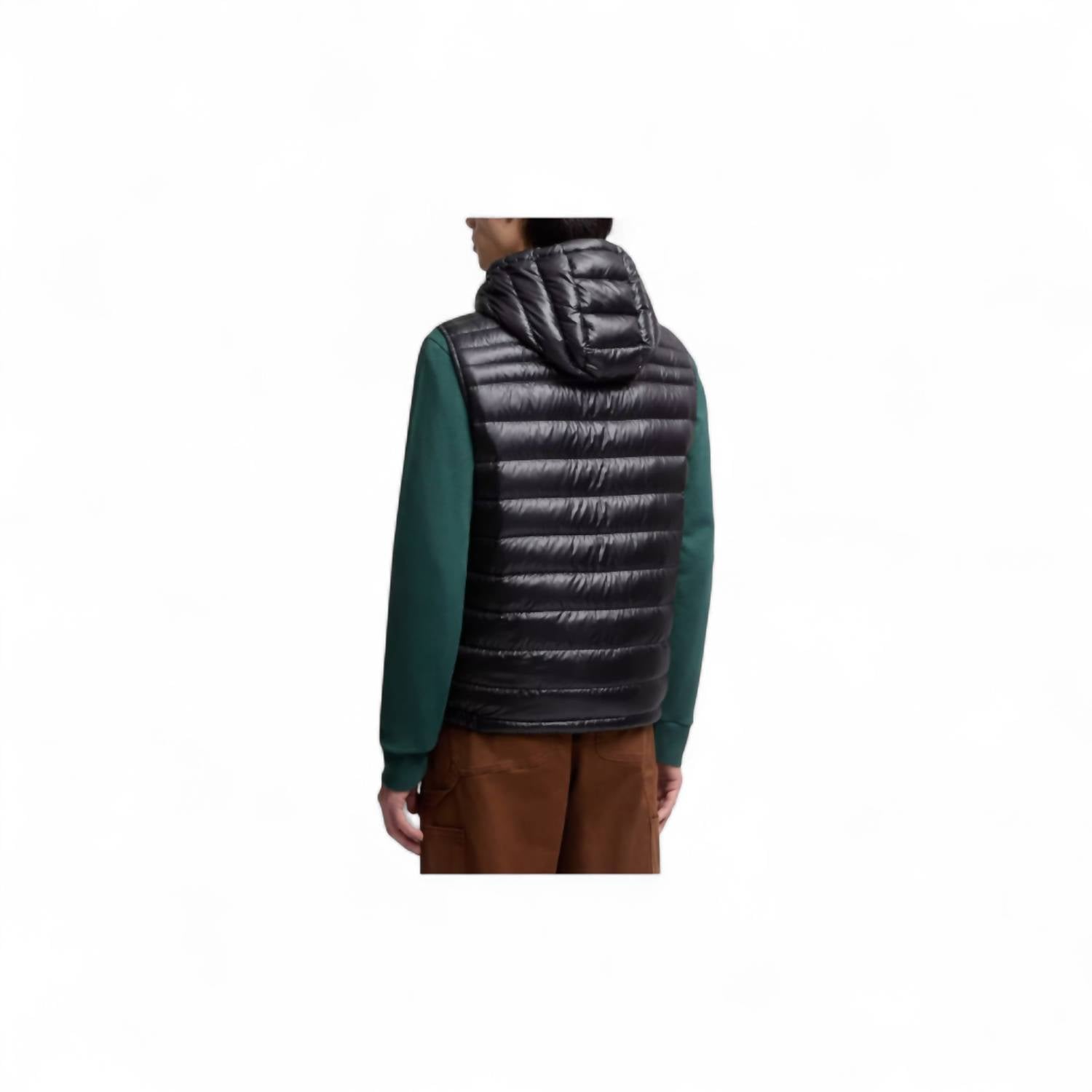 Moncler Orant Hooded Down Vest in black - men's item - view 6
