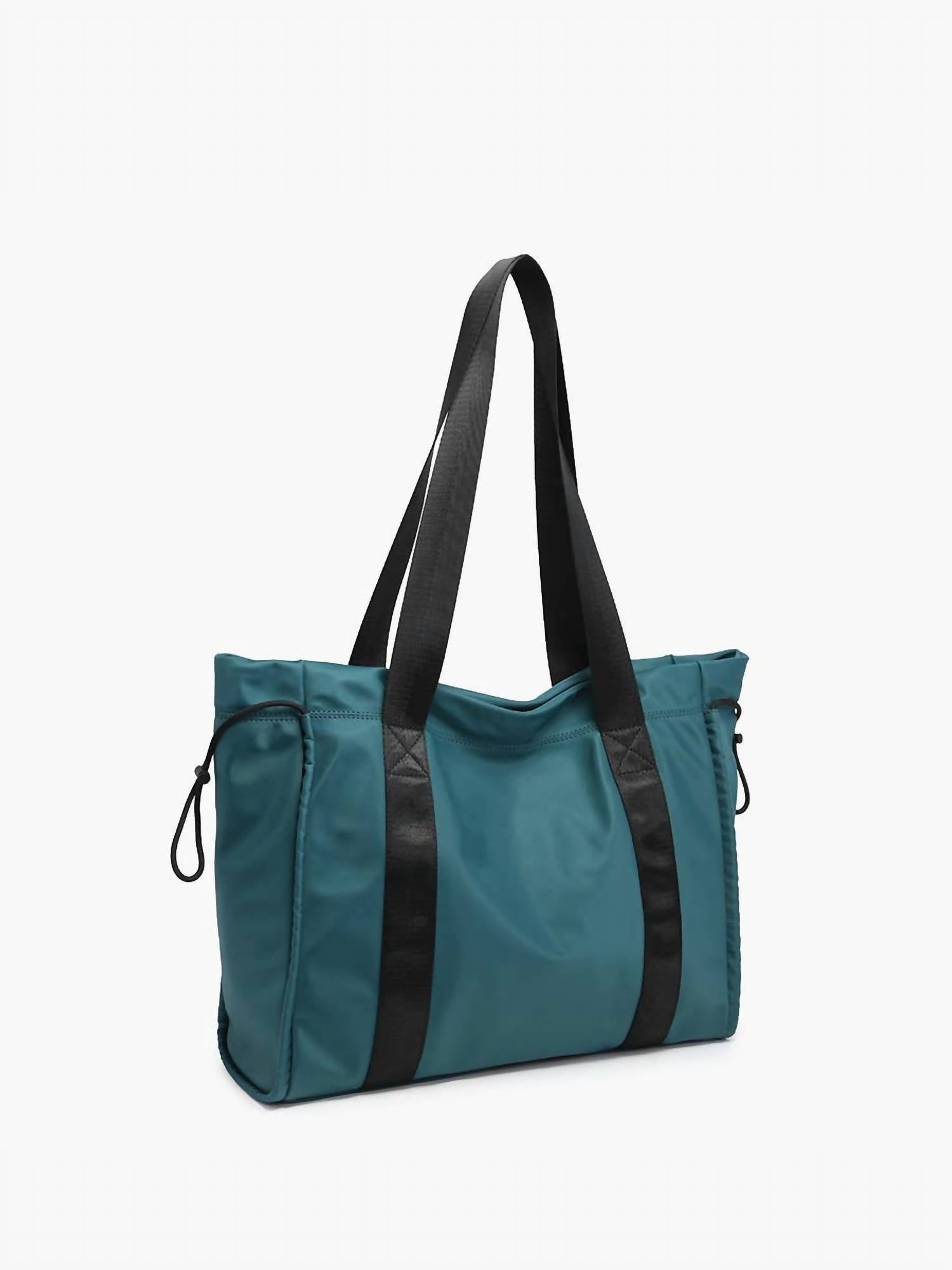 Jen & Co. - Women's Lydia Drawstring Nylon Tote Bag
