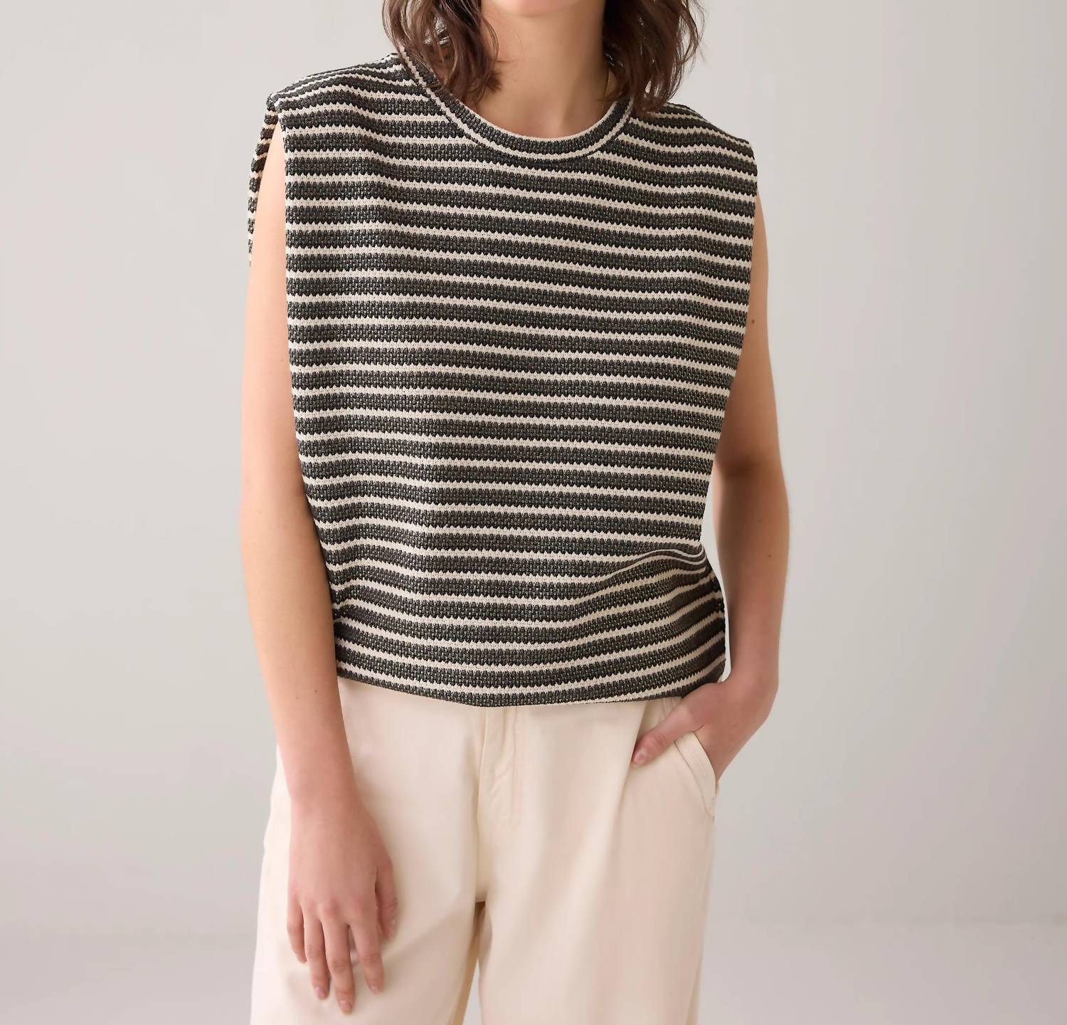 Summum - Stripe Top with Foil Coating