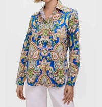 Foxcroft - Meghan Garden Paisley Long Sleeve Shirt