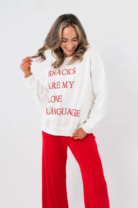 Sunday Edition - Snacks Are My Love Language Sweatshirt