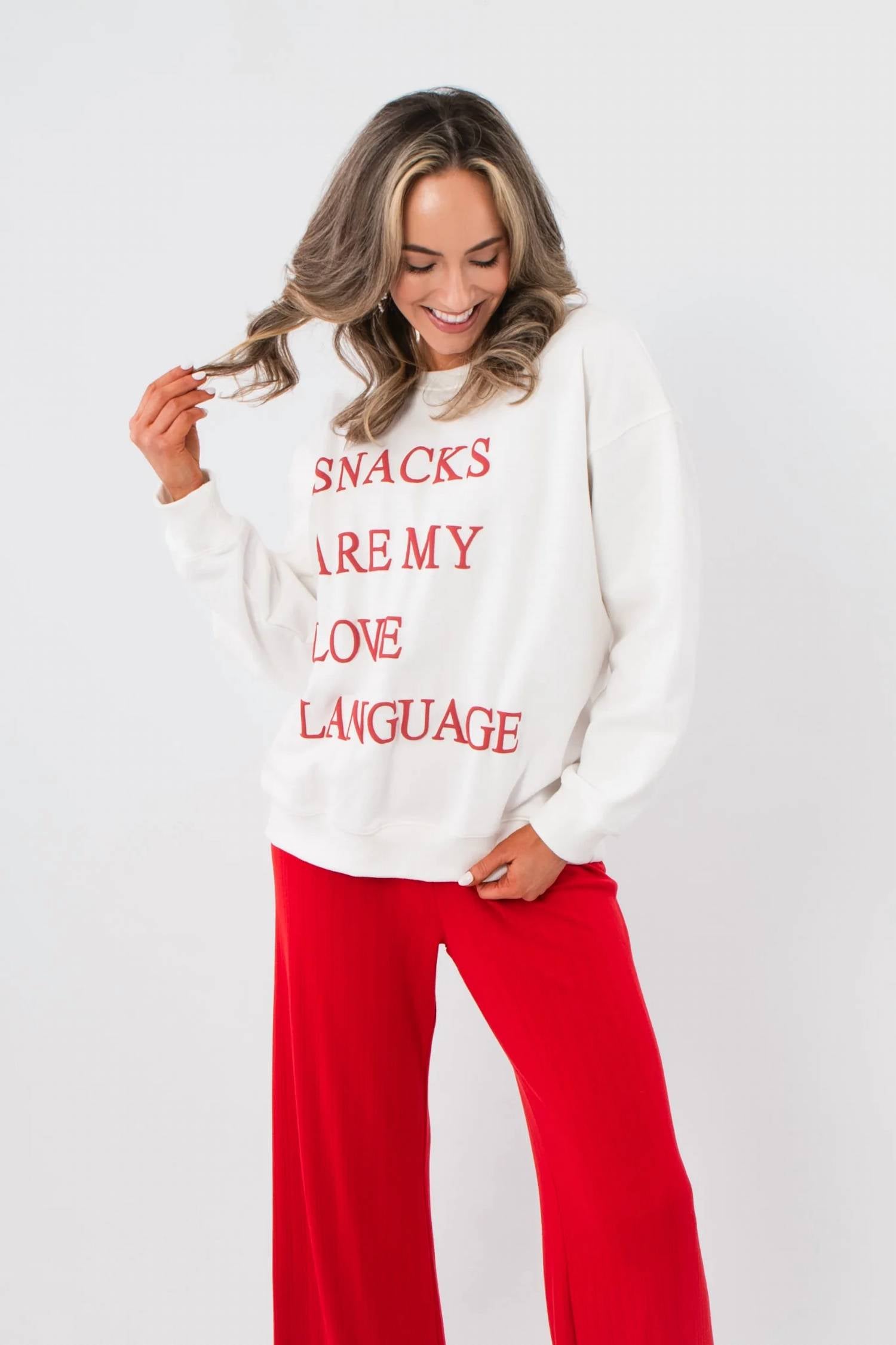 Sunday Edition - Snacks Are My Love Language Sweatshirt