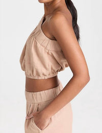 Stateside - Linen One Shoulder Top