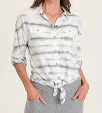 Wearables - Tyrell Tie-front Button-up Shirt