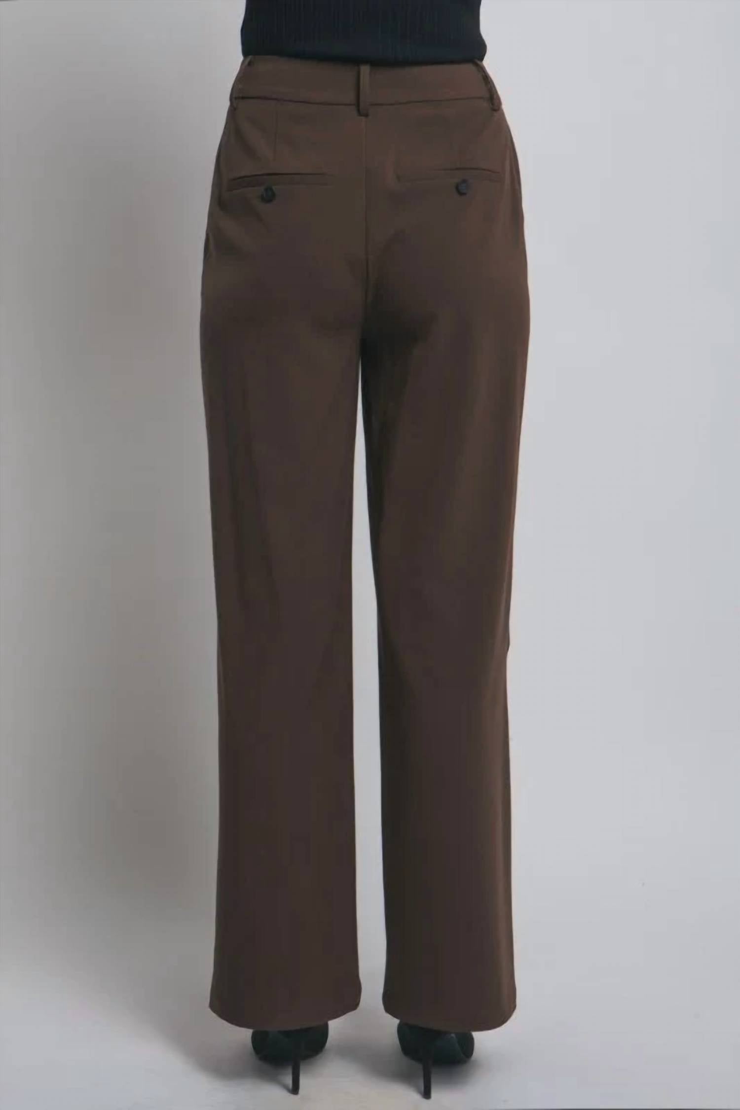 Love Tree - Cafe Relaxed Straight Leg Trousers